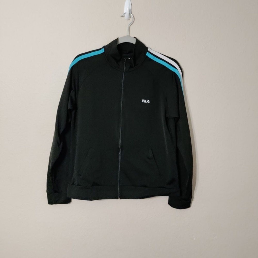 NWOT FILA Black L Full Zip Jacket